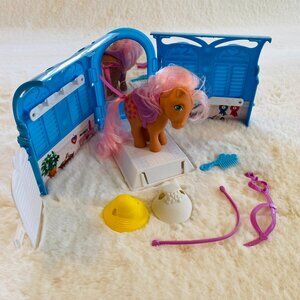 My Little Pony Pretty Parlor 35 Anniversary 2018 Peachy & Accessories incomplete